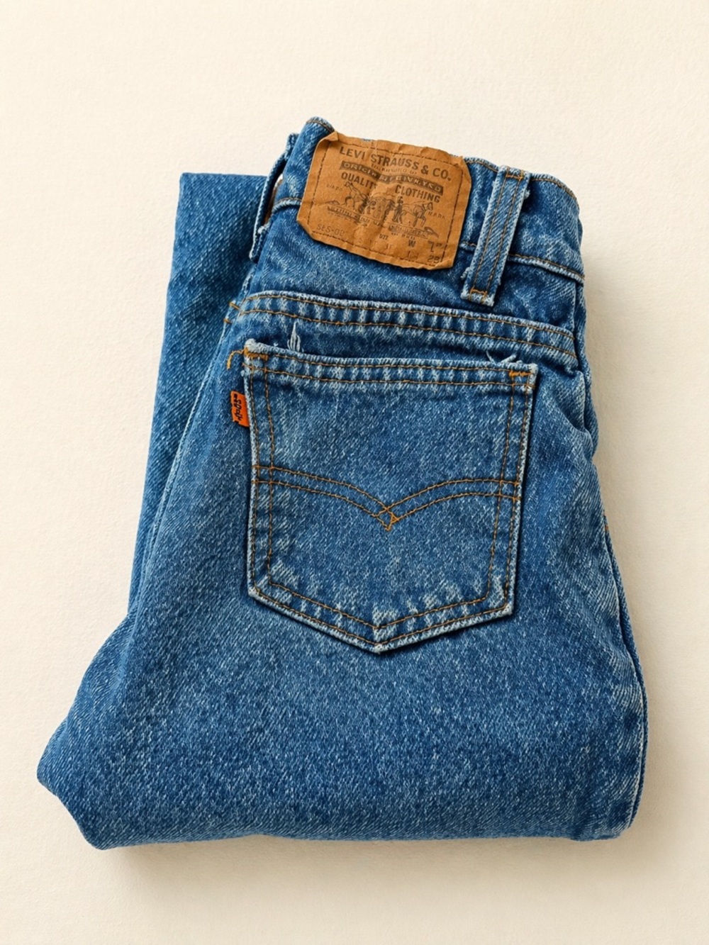 ⭐️SOLD Vintage Levi’s Kids Jeans Orange Tab 70s 80s Straight Leg Denim